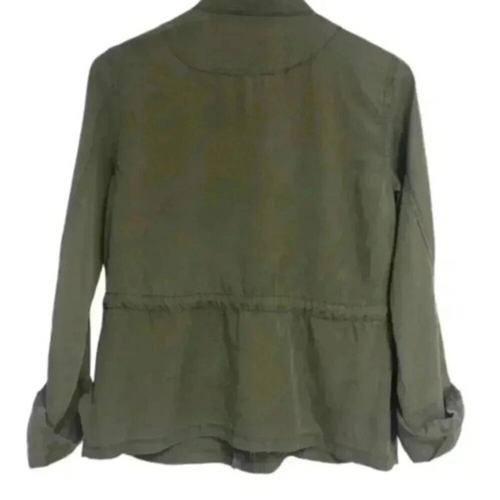 Sanctuary Jacket Women's Size XS Army Green Snap Front Field Utility Military - Picture 2 of 9